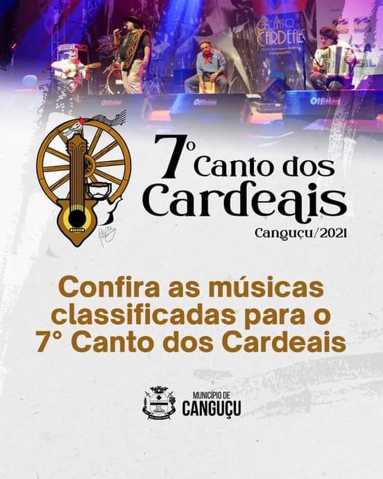 Músicas classificadas para o 7º Canto dos Cardeais.